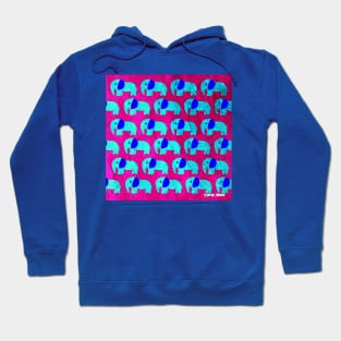 pink elephant mandala ecopop Hoodie